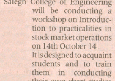 Workshop on Stock Market Practicalities