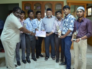 1St Prize in Robo Race Event, A National Level Technical Symposium (MAROE 2K15)