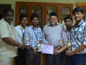 1St Prize in Robo Race Event, A National Level Technical Symposium (MAROE 2K15)