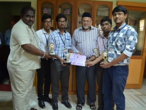 1St Prize in Robo Race Event, A National Level Technical Symposium (MAROE 2K15)