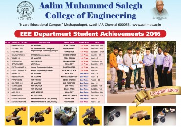 EEE Department Achievement 2016