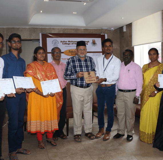 AMS students won Smart India Hackathon 2018