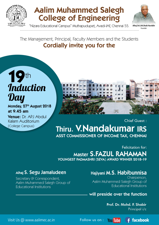 MVLS PGT College Induction - 18 September 2019