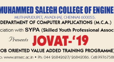 Job Oriented Value Added Training Programme’19