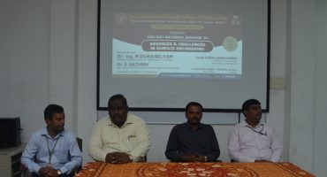 NATIONAL SEMINAR ON ADVANCES AND CHALLENGES IN SURFACE ENGINEERING