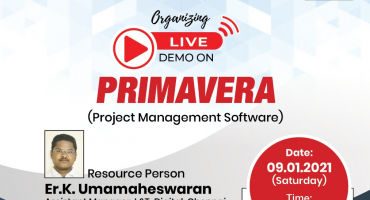 Live Demonstration Programme on “Primavera Project Management Software”.