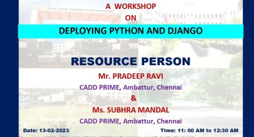 Workshop on -“Deploying Python and Django”