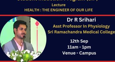 Health: The Engineer of our Life – Students Induction Day Programme 2023-2024