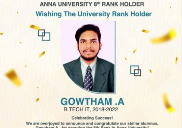 Anna University 8th Rank Holder