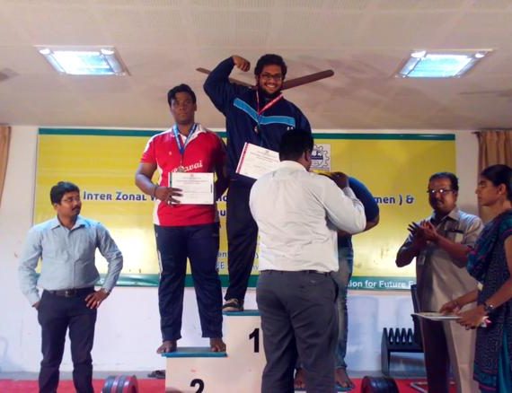 Anna university inter zonal power lifting championship