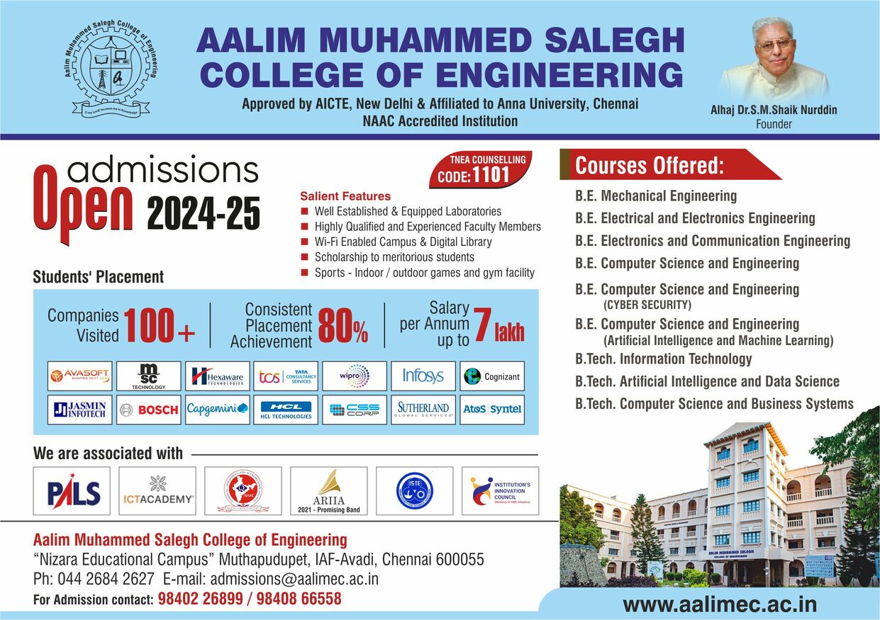 Admissions Open 2024-25