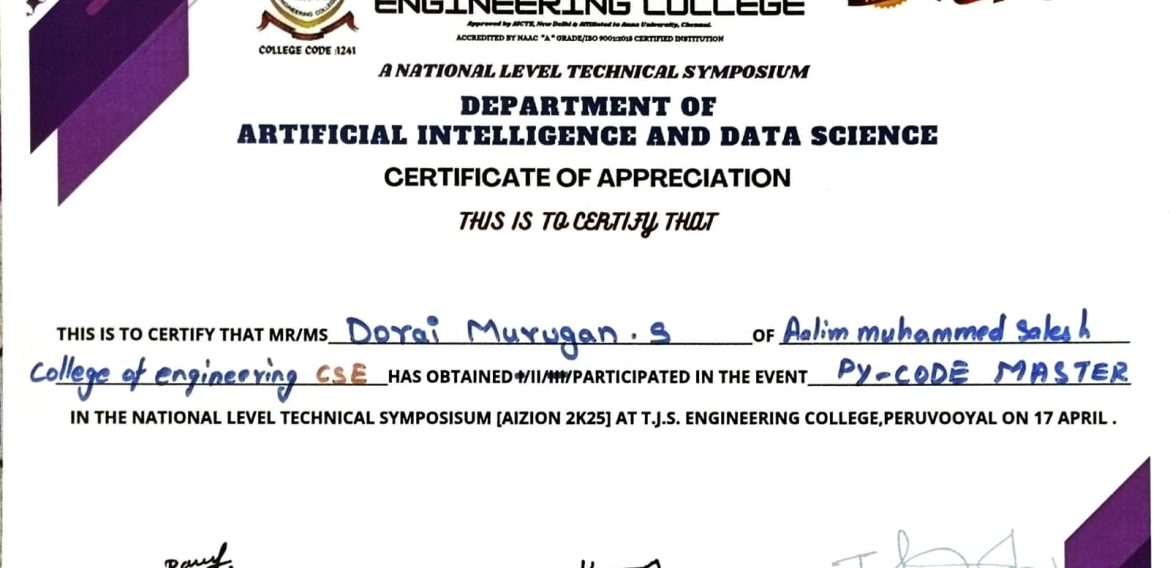 National Level Technical Symposium